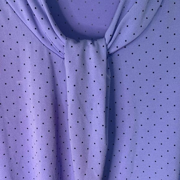 Dana Buchman Top Periwinkle Polka Dot Tank Small - Picture 4 of 6